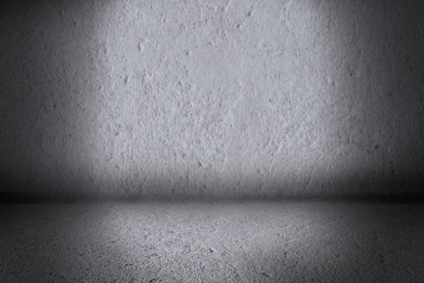 istock Cement dark table background,empty dark cement wall room floor perspective interior,well be use for montage display or editing put product on wood and text on background. 1302349979