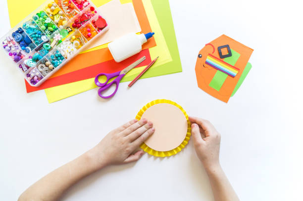 istock Leprechaun paper craft. St.Patrick 's Day. Material for creativity. 1302356665