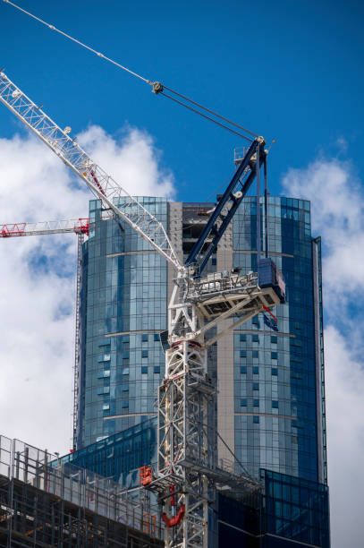 istock Cranes against the skyline in Brisbane. 1302356816