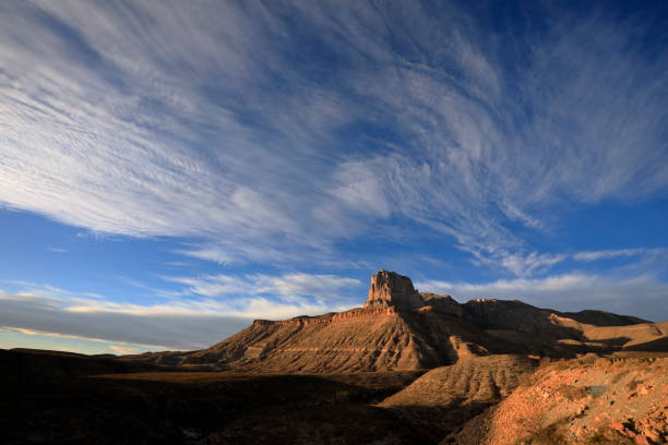 Large Cloud Moves In To Cover the Valley Below Guadalupe Mountains National Park