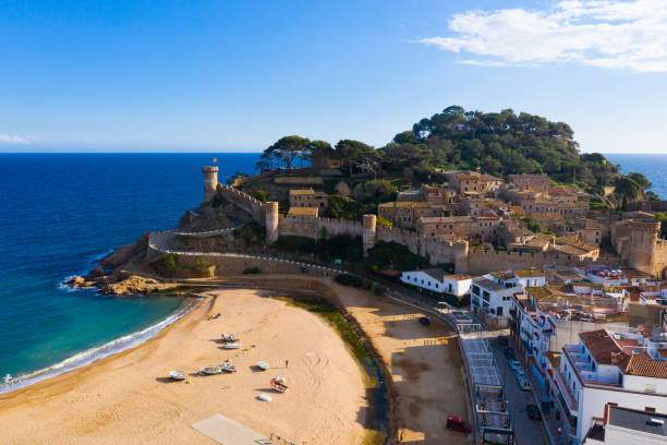 istock Aerial view of Tossa de Mar, Spain 1302361122