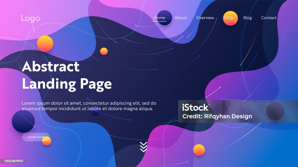 Website Abstract Website Landing Page Template Design Abstract Modern Design For Website ...