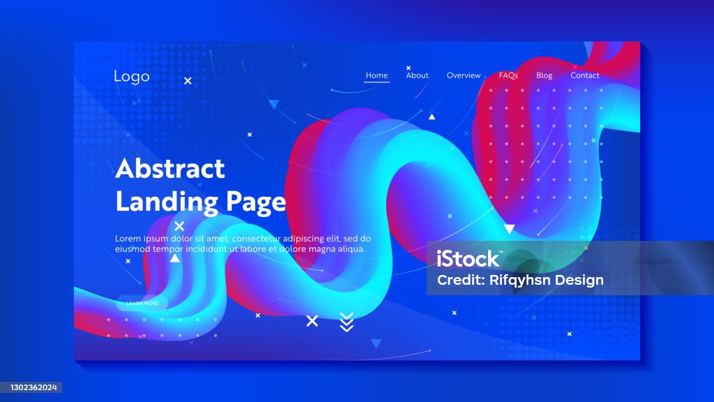 Website Abstract Website Landing Page Template Design Abstract Modern Design For Website ...