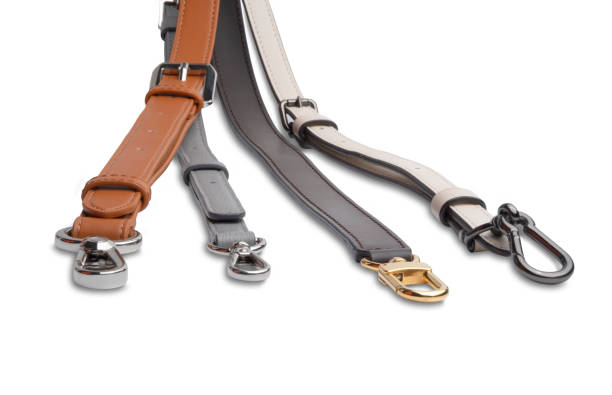 istock the genuine leather belt or bag strap isolated on white background with a clipping path, accessories for female women fashion lifestyle product, slow fashion at home concept 1302364808
