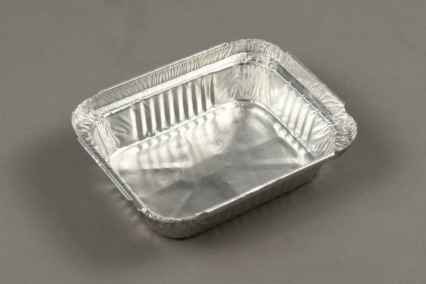 istock Aluminum containers for taking hot food prepared 1302366527