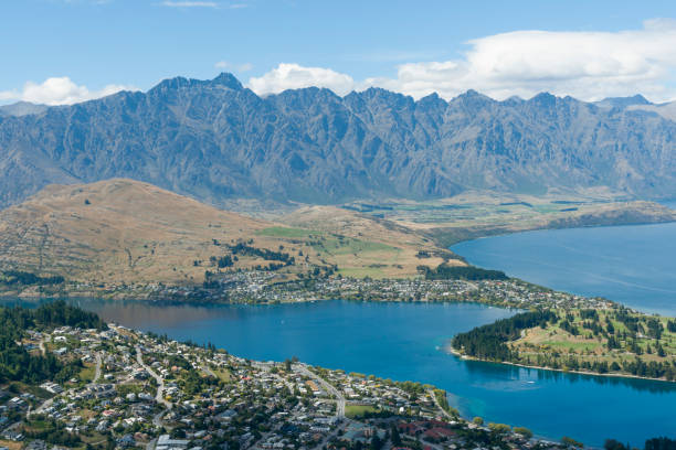 istock View from Bob's Peak above Queenstown township 1302367191