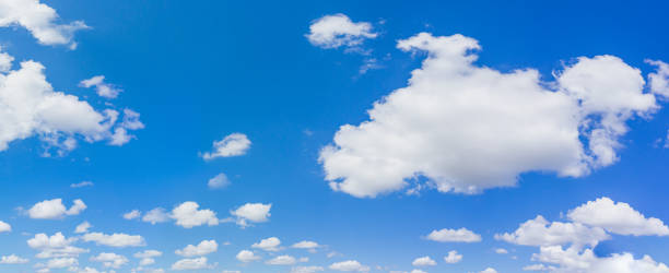 istock Panorama blue sky and clouds with daylight natural background. 1302369945