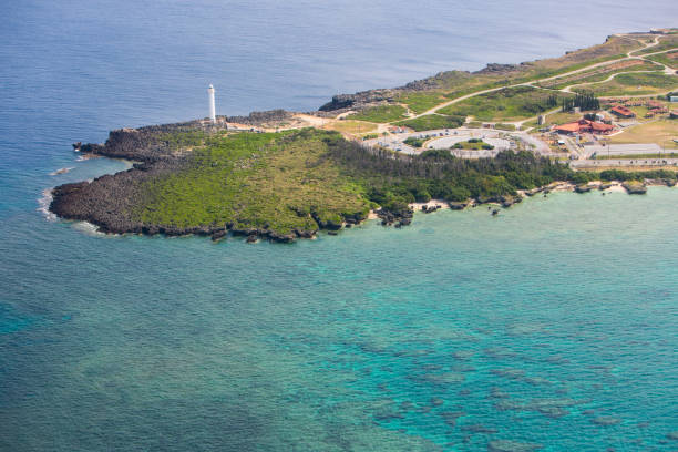 istock Cape Zanpa from the air 1302373972