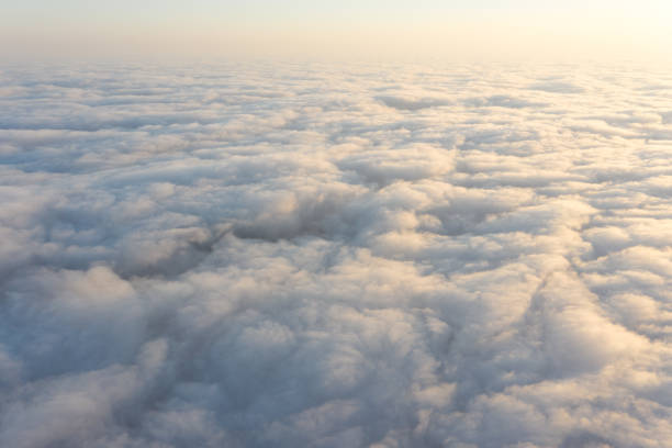 istock Aerial view from above the clouds. 1302389768