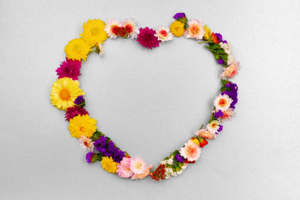 istock Beautiful background made of bright flower buds 1302391243