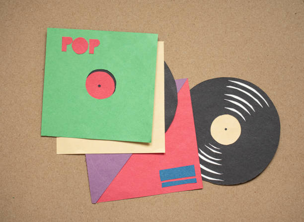 istock Vinyl Records & Cover - Paper Cut 1302391545