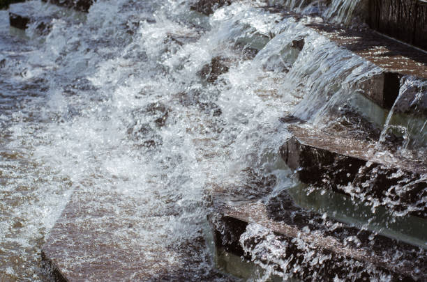 istock Artificial Waterfall for Outdoor Decoration. 1302394353