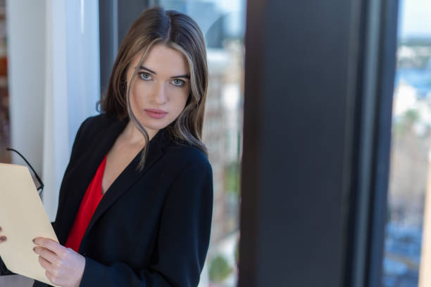 istock A female office employee 1302400264