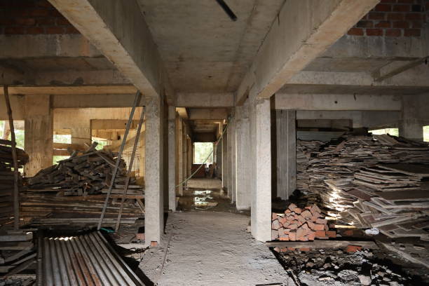 istock A ground floor of an under construction building and apartment 1302402176