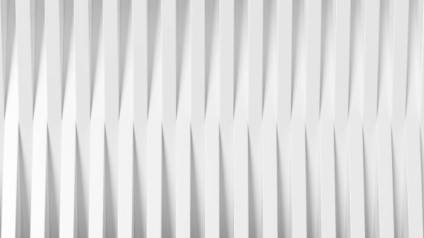 istock Abstract, geometric, white background made of long cubes 1302402214
