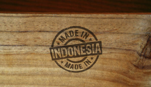 istock Made in Indonesia stamp and stamping 1302402934