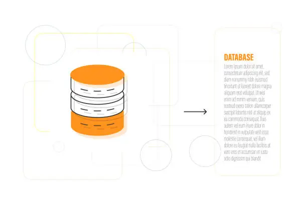 Vector illustration of Database Icon