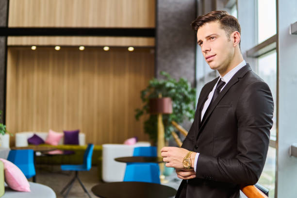 istock Handsome confident businessman portrait. 1302404770