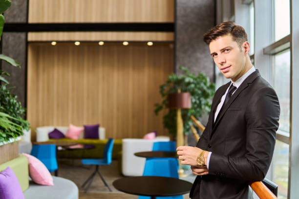 istock Handsome confident businessman portrait. 1302405370