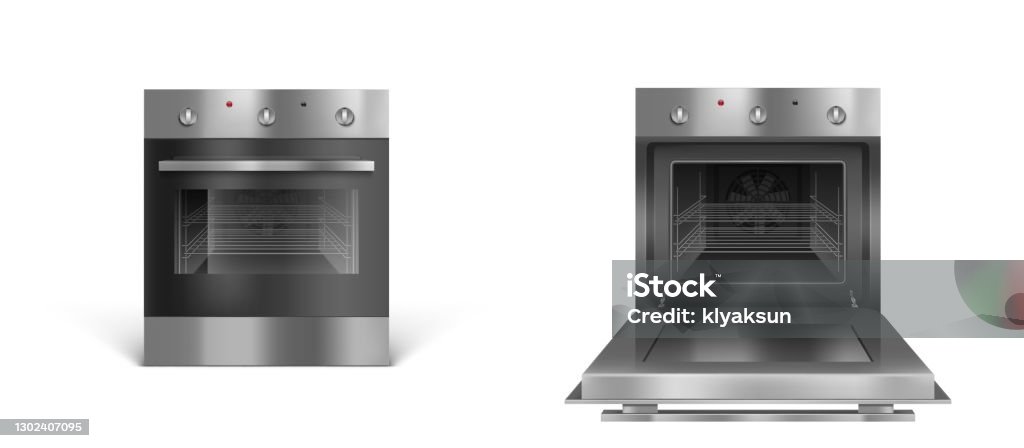 Oven Electric Appliances Open Or Closed Stove Stock Illustration - Download  Image Now - Oven, Open, Front View - iStock