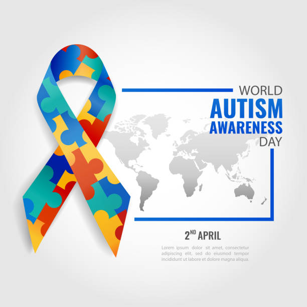 World autism awareness day. Vector Illustration of World autism awareness day. autism stock illustrations