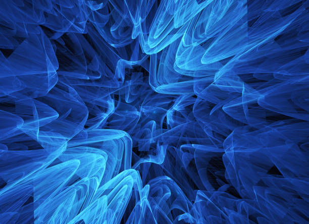 istock Abstract color dynamic background with lighting effect. Fractal texture. Fractal art 1302414685