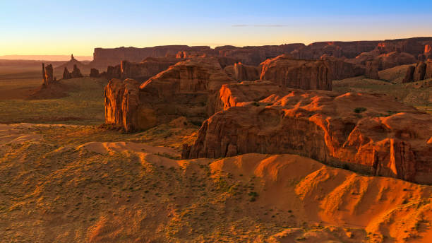 istock View of rock formations on desert landscape 1302416595
