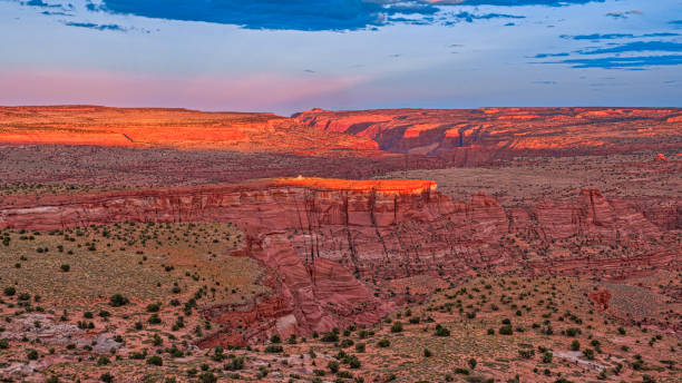 Aerial view of cliff and valley