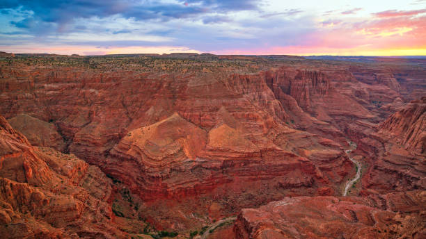 istock Aerial view of cliffs and valley 1302416964