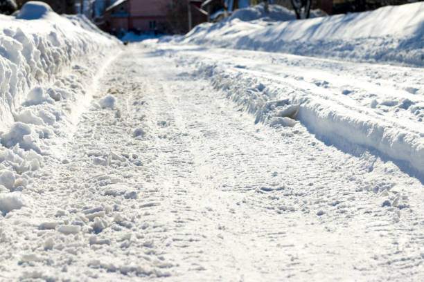istock winter snow covered road 1302417120