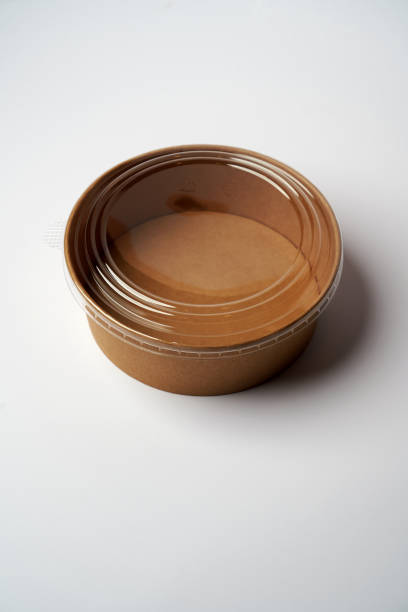 istock Eco-friendly disposable utensils. Empty food delivery container 1302419109