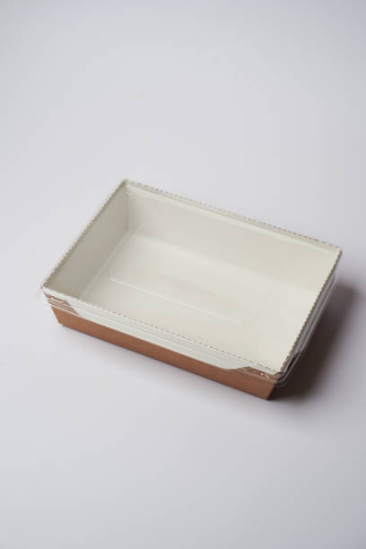 istock Eco-friendly disposable utensils. Empty food delivery container 1302419240