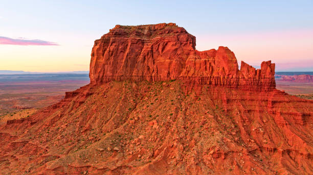 istock Aerial view of rock formations in Monument Valley 1302419367