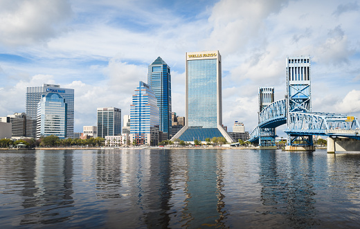 Beautiful Jacksonville city in Florida, USA