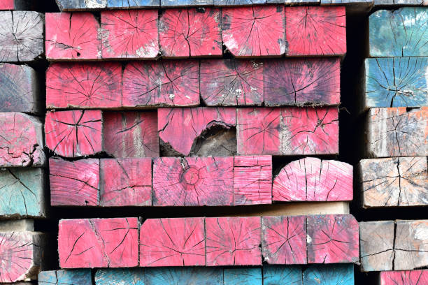 istock Vibrant Multicolored Painted Wood Squares 1302423403