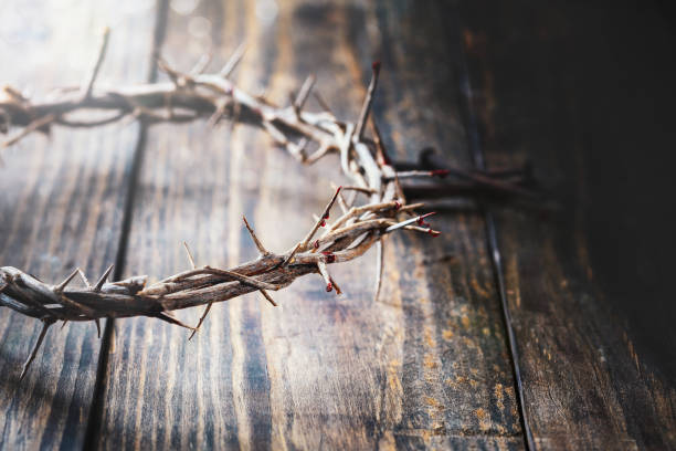 istock Christ Bloody Crown of Thorns 1302425144