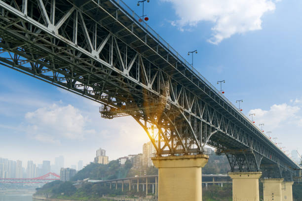 Yangtze River Bridge and Chongqing City Scenery