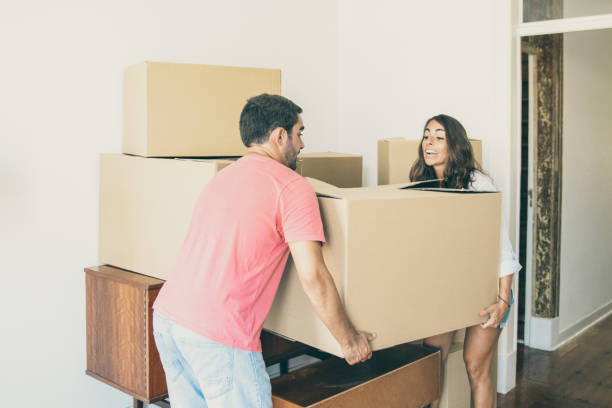istock Excited young couple moving into new flat 1302427872