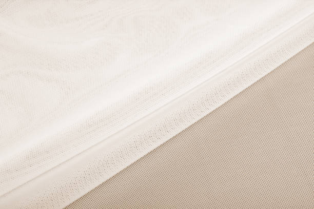 istock Knitted elastic fabric, weaving of threads texture, crumpled fold 1302429017