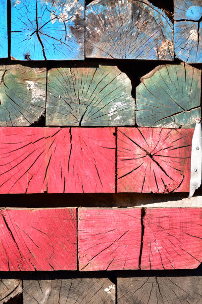 istock Vibrant Multicolored Painted Wood Squares 1302431183