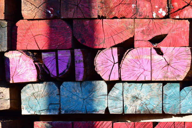 istock Vibrant Multicolored Painted Wood Squares 1302431207
