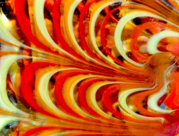 Backgrounds abstraction from glass, texture of multicolored glass close up
