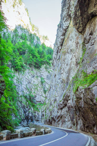istock Dangerous road through the Bicaz Gorge in Romania 1302435314