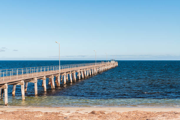 istock Marion Bay jetty at sunset 1302436518