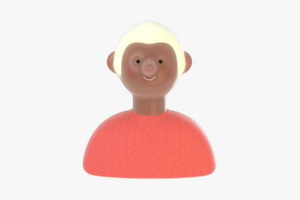 istock 3D Bright people portrait - young woman 1302437641