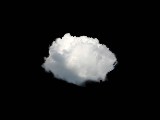 Cloud on black background stock photo