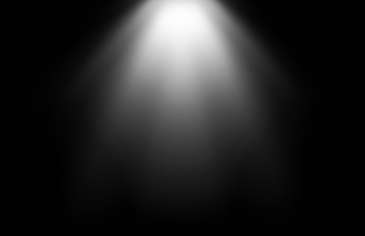 Flash or Spotlight over Black Background.
Also can be used as an Overlay with a Blending Mode (screen).