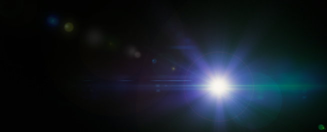 Digital Abstract Lens Flare Background