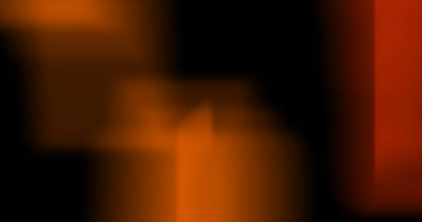 Light Leak Burn on Black Background stock photo