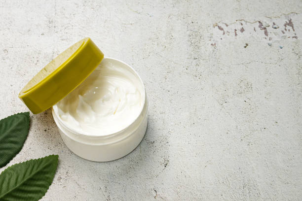 istock Facial cream in a jar. 1302444605